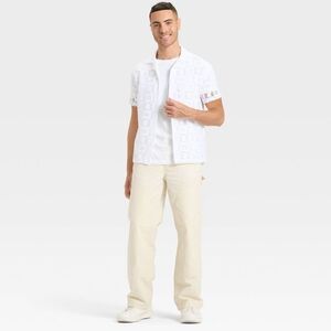 Original Use - Men's Baggy Carpenter Pants - Original Use Cream 4 Cream